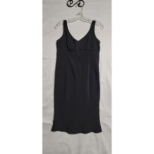 Black W See Through Lace Trim Sides Versace Jeans Couture Short Tank Dress Sz S